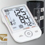 Blood Pressure Lifetime calibration, detects Arrythmia, Atrial Fibrillation , Tachycardia bradycardia, Larger display