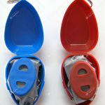 CPR Mask pocket in heart shaped case small size- various colours