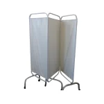 Bed screen 3-Fold SA  Sturdy base (Hospital)