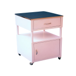 Bedside Locker Steel Epoxy coated with shelf under drawer