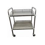 Dressing Trolley Stainless steel 2 Shelves 60x40x86