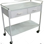 Trolley Emergency 2 drawers Epoxy coated