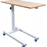 Overbed Table Flat wooden Top, height Adjust, non-tilting