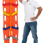 Spine Board  X-ray Compatible mounted- spider strap