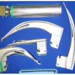 Laryngoscope Standard Fibre optic 4-Blades Full Set (mixed)
