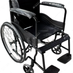 Wheelchair Manual Basic ,Fixed Armrest and Footrest Oxford Leather Armrest, Toggle Brake