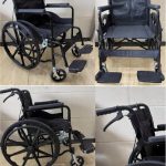 Wheelchair Manual with detach & Flip-up Armrest, Detach & swivel Footrest