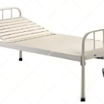 Standard Bed on swivel castors with backrest