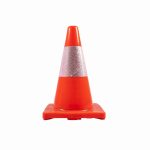 Emergency Red Traffic Cone with single reflexive band 30cm, 1’s (Moq)