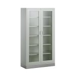 Appliance Steel Cabinet, two Lockable glass doors, Multi Shelves