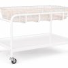 Baby complete Bassinette,  crib, mattress, 50mm rubber castors
